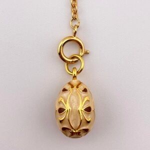 Vintage Joan Rivers Faberge Style Egg Charm Extender